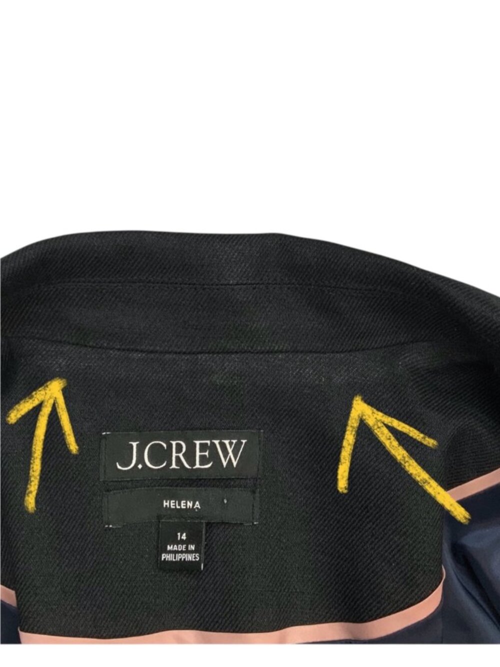 J Crew Helena Blazer 14 Linen Blend Black - Picture 7 of 13